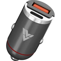 DR VAKU® 65W Car Charger Fast Charging Dual Port Type C PD PPS 65W + 18W QC 3.0 USB Car Mobile Laptop Adapter for iPhone