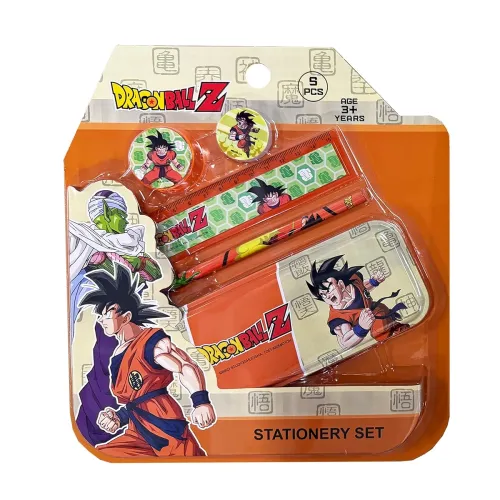 Image of Dragon Ball Z 5 pcs Stationery SetSchool Supplies Kit Multicolor Return Gift for Kids Age 3 Years +