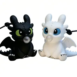  Dragon Keychain Set with LED Glow Light 2-Piece