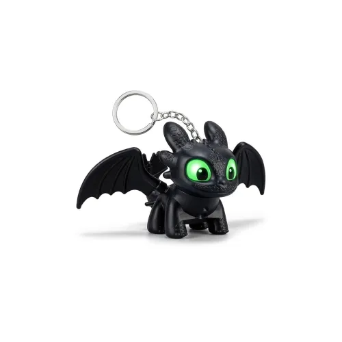 Image of Dragon Night Fury Light Up Moving Wings Keychain