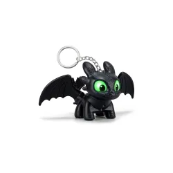 Dragon Keychain Night Fury Light Up Moving Wings Toy Kids Black Fancy Cartoon Scho Bag Backpack Keyring Gift For With Collectible Battery Operated Novelty Fantasy Mini Item