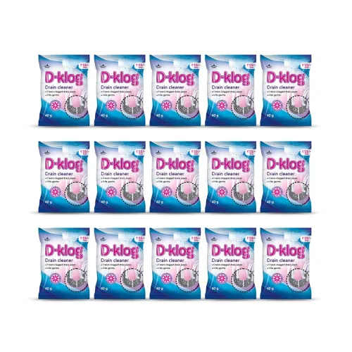 Image of Drain Cleaner Powder 40g x15, Removes Sink & Pipe Clogs in 30 Min