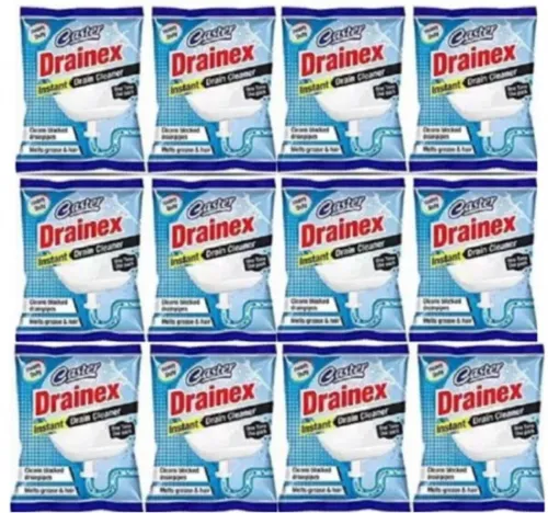 Image of Drainex Casters Powder Drain Opener (660 g, Pack of 12)