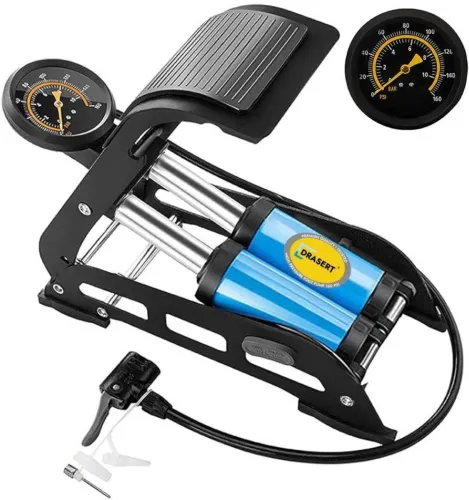 Image of Drasert 160 psi Tyre Air Pump for Car & Bike