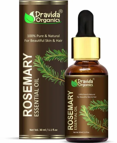Image of Dravida Organics Rosemary Essential Oil – 30ml