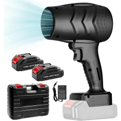 Dravizon Compressed Air Duster – 36V Air Blower Car Drying Tool – Includes 2 Batteries