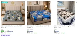 DREAM LIVING Bedsheets Starting @ ₹156