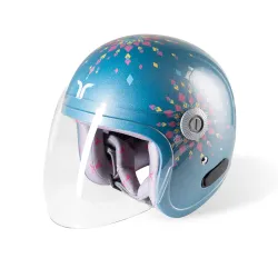 Dreamcatcher Women’s Open-Face Helmet with Clear Visor