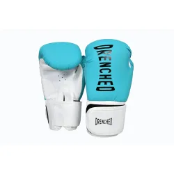 DRENCHED Boxing Gloves with Molded Padding Foam 12Oz| Boxing Training Gloves, Kickboxing Gloves, Heavy Bag Workout Gloves for Boxing, Kickboxing, Muay Thai, MMA (12Oz, Turquoise)