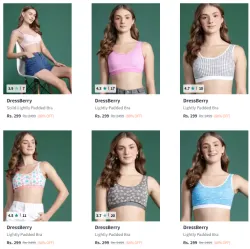 DressBerry Brand Womens Bra @ Minimum 80% Discount