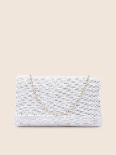 Image of Dressberry Casual White Clutch