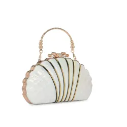 DressBerry Embellished Box Clutch