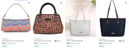 Image of DressBerry Handbags upto 80% Discount