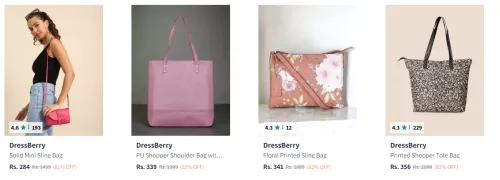 Image of DressBerry Handbags upto 83% Discount