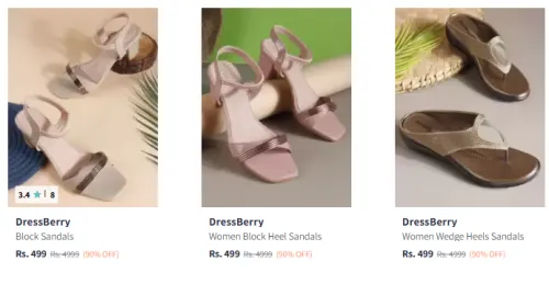 Image of DressBerry Sandals Minimum 90% Discount