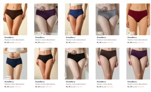 Image of DressBerry Women Briefs Flat ₹39