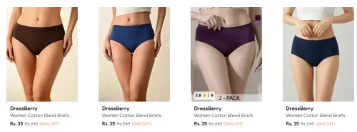 Image of Dressberry Women Briefs Starting @ ₹39