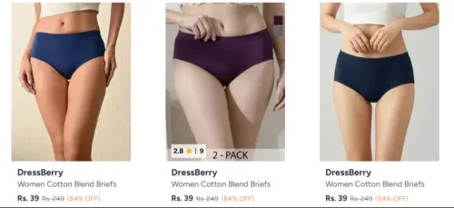 Image of DressBerry Women Briefs Upto 84% Discount