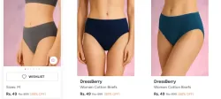 DressBerry Women Briefs Upto 88% Discount