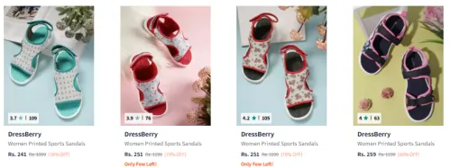 Image of DressBerry Women Christmas Sports Sandals Starting At @₹241