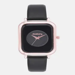 DressBerry Women Leather Straps Analogue Watch HOBDB-001-BK
