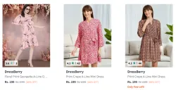 DressBerry Womens Floral Print Dress Starting @ ₹199