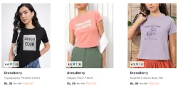 Dressberry Women T-shirt Starting @ ₹99