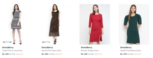 Image of DressBerry Women's Dresses at minimum 86% Discount