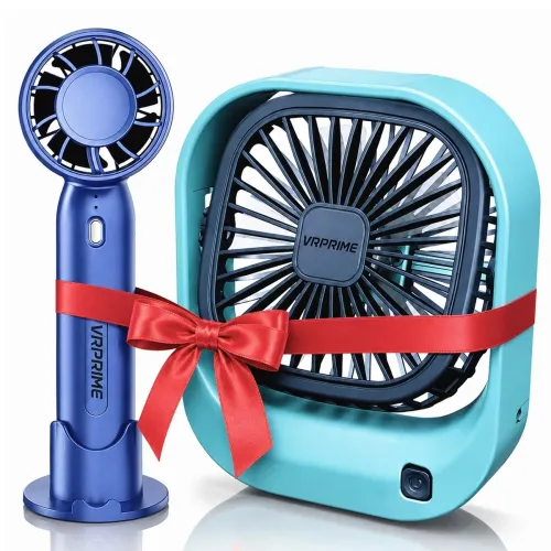 Image of DRIFTX COMBO Portable Hand Fan & Desk Fan Rechargeable Table Fan 