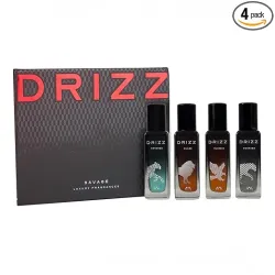 DRIZZ Savage 4x20ml Perfume Gift Set for Men | Long Lasting Perfume for Man Combo with Untamed, Blaze, Classic & Panther