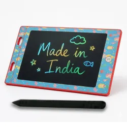 Dr. MADY'S LCD Writing Tablet 8.5-Inch (3-Color Screen) | Reusable Drawing & Writing Pad for Kids | Reusable Digital Slate Drawing Tab |Erasable Writing Board for Kids Aged 3–10-12