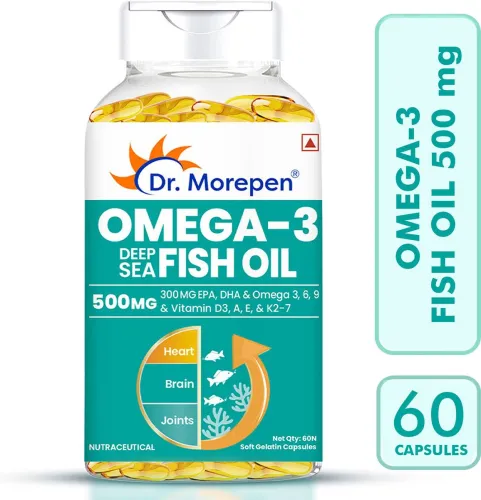 Image of Dr. Morepen Omega 500mg Capsules Fish Oil 
