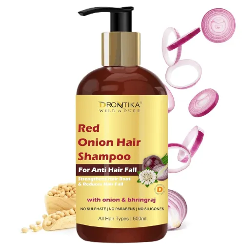 Image of Drontika Wild & Pure Herbal Onion Oil Shampoo