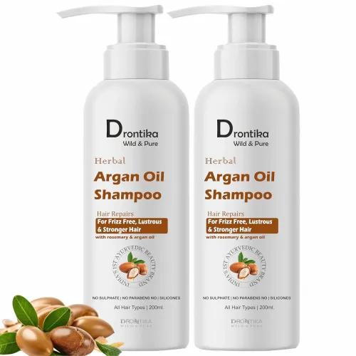 Image of Drontika Wild & Pure Argan Ayurvedic Shampoo 400ml