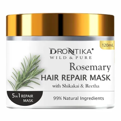 Image of Drontika Wild & Pure Korean Rosemary Oil Hair Mask – For Dry & Frizzy Hair, Smoothening & Hair Fall Control | With White