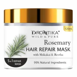 Drontika Wild & Pure Korean Rosemary Oil Hair Mask – For Dry & Frizzy Hair, Smoothening & Hair Fall Control | With White