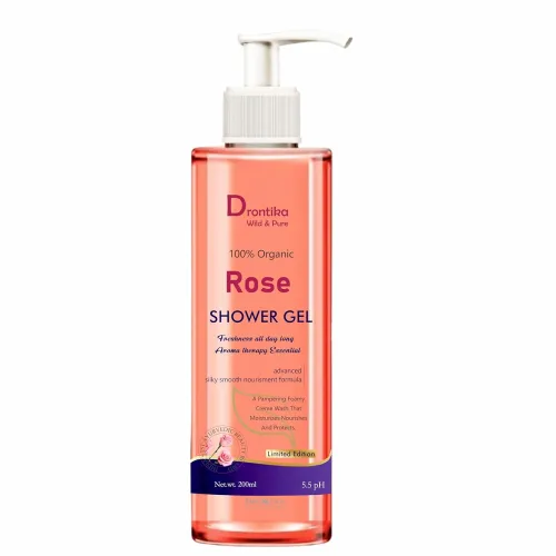 Image of Drontika Wild & Pure Rose Fragrance & Almond Oil Bodywash, 200ml