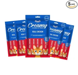 Drools Chicken Flavour Lickable Cat Treat - 75g (Pack of 5)