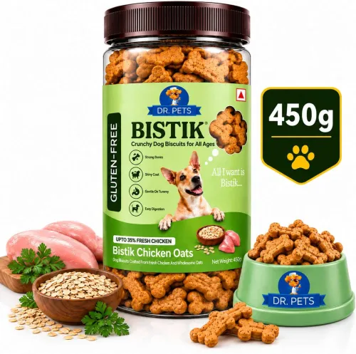 Image of Dr. Pets Chicken Oats Dog Biscuits, (450 g)