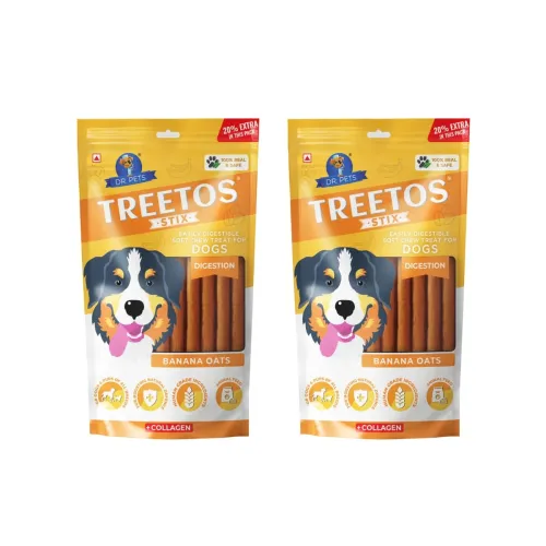Image of Dr Pets Pack of 2 Treetos Soft Dog Treats Chicken