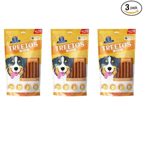 Image of Dr. Pets Pack of 3 (85g Each) Treetos Chicken Stix Dog Treats 