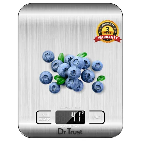 Image of Dr Trust USA Stainless Steel Electronic Kitchen Digital Scale Weighing Machine For Health, Fitness, Diet, Nutrition, Coo