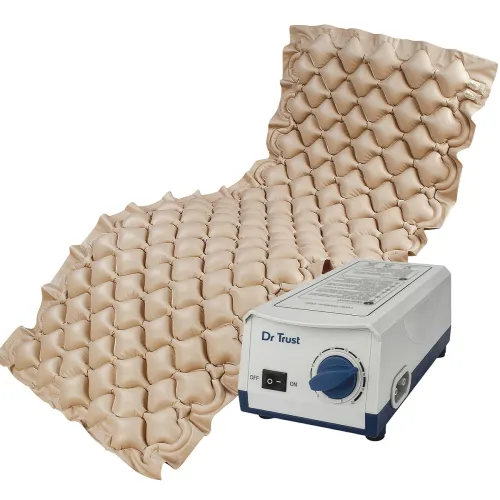 Image of Dr Trust USA Anti-Decubitus Bubble Air Mattress for Patients, Bed Sores Prevention, Comfortable Sleep Inflatable Pad wit