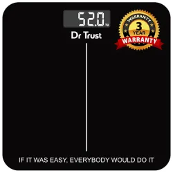 Dr Trust USA Inspire Personal Digital Electronic Weight Machine For Human Body 180Kg Capacity Weighing Scale-523 (Blackz