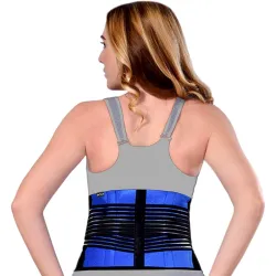 Dr Trust USA Lumbar Support Belt for Back Pain Relief, Orthopedic Adjustable Lumbo sacral Spine Strain Belt For Backache, Posture Corrector, Waist, Lower Back Support For Men/Women -329 (Sma...