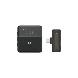 Drumstone (10 Year Warranty Wireless Lavalier Microphone with Noise Cancellation, 656 ft Range Dual Channel, Compact Lap