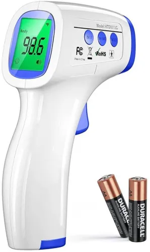 Image of DR VAKU Non-Contact Infrared Forehead Thermometer – White