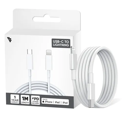 Image of DR VAKU® USB C to Lightning Cable 1M iPhone Fast Charger Cable 