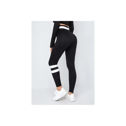 Image of DTR FASHION Women's Black Stretchable Cotton Blend Casual Tight