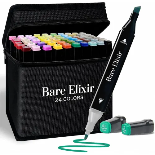 Image of Dual Tip Brush & Fine Tip Drawing Pens Po24